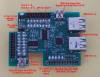 Изображение  4 USB Hub & SPI 23s17x2 32 GPIO board for Raspberry Pi