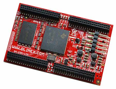 Система на модуле AM3352-SOM с тактовой частотой 1 ГГц и 512 MB SDRAM DDR3