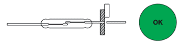  Обрезка выводов геркона с помощью зажима (вариант 2)