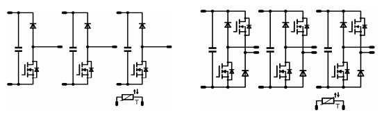 Схема модулей MOSFET flow3xPHASE 0 SiC и flow3xBOOST 0 SiC